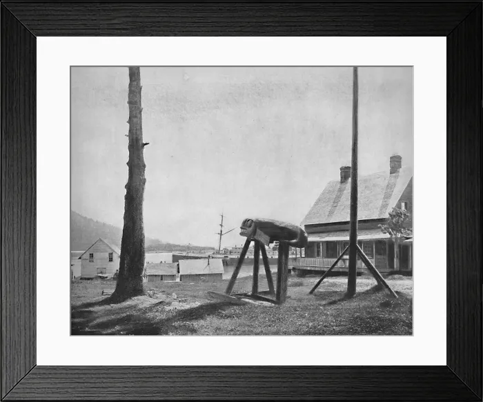 Framed Print : Fort Wrangel, Alaska, c1897. Creator: Unknown Framed Print : Fort Wrangel, Alaska, c1897. Creator: Unknown
