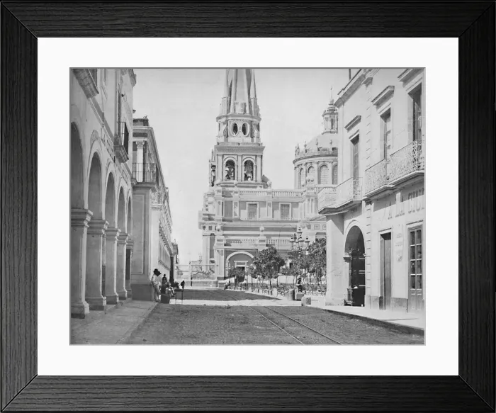 Framed Print : The Cathedral at Guadalajara, Mexico, c1897. Creator: Unknown Framed Print : The Cathedral at Guadalajara, Mexico, c1897. Creator: Unknown