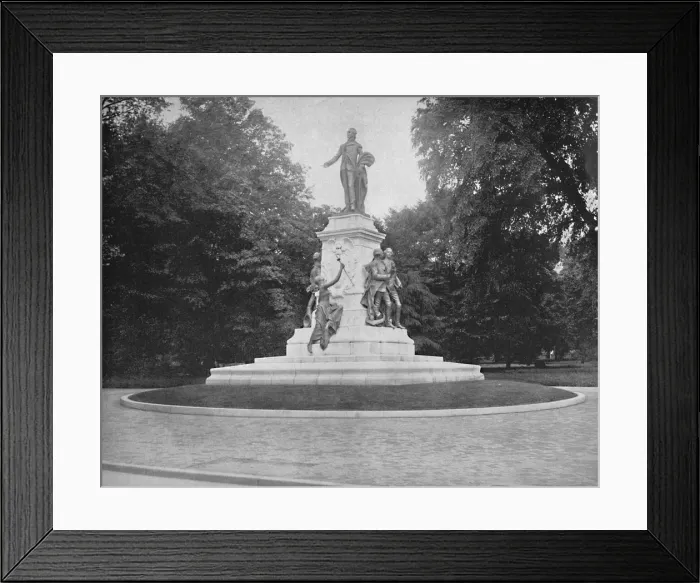 Framed Print : Lafayette Statue, Washington, D. C. c1897. Creator: Unknown
