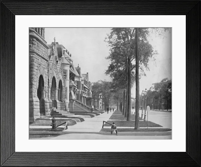 Framed Print : Ashland Avenue, Chicago, c1897. Creator: Unknown Framed Print : Ashland Avenue, Chicago, c1897. Creator: Unknown
