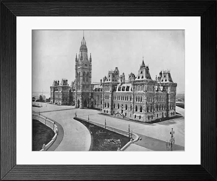 Framed Print : Parliament Buildings, Ottawa, Canada, c1897. Creator: Unknown Framed Print : Parliament Buildings, Ottawa, Canada, c1897. Creator: Unknown