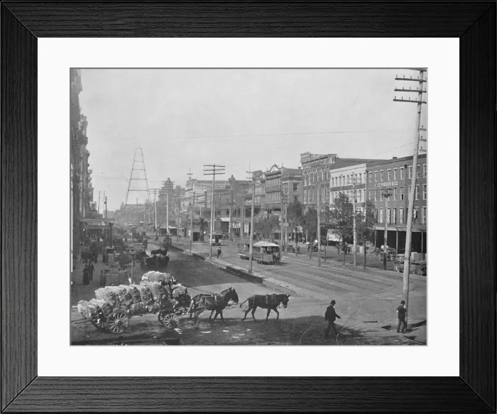Framed Print : Canal Street, New Orleans, Lousiana, c1897. Creator: Unknown Framed Print : Canal Street, New Orleans, Lousiana, c1897. Creator: Unknown