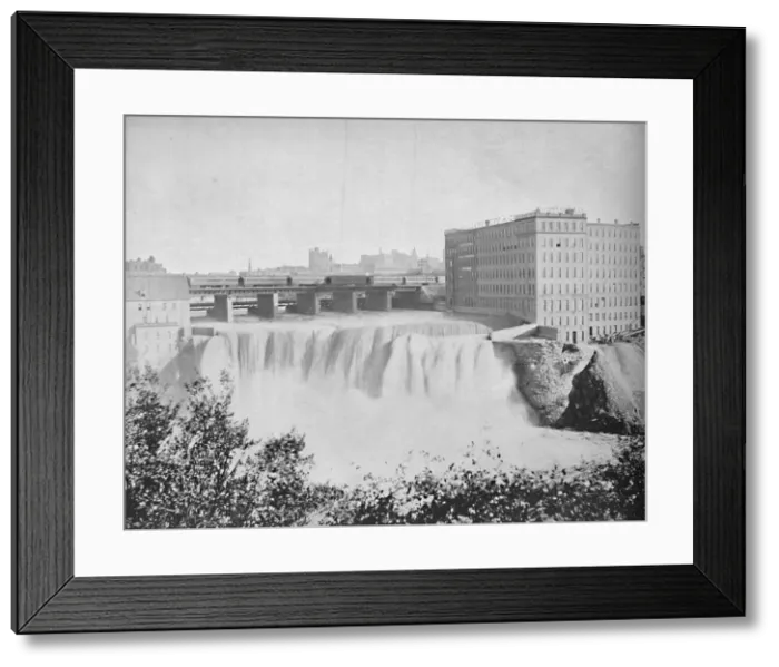 Framed Print : Genesee Falls, Rochester, N. Y. c1897. Creator: Unknown Framed Print : Genesee Falls, Rochester, N. Y. c1897. Creator: Unknown