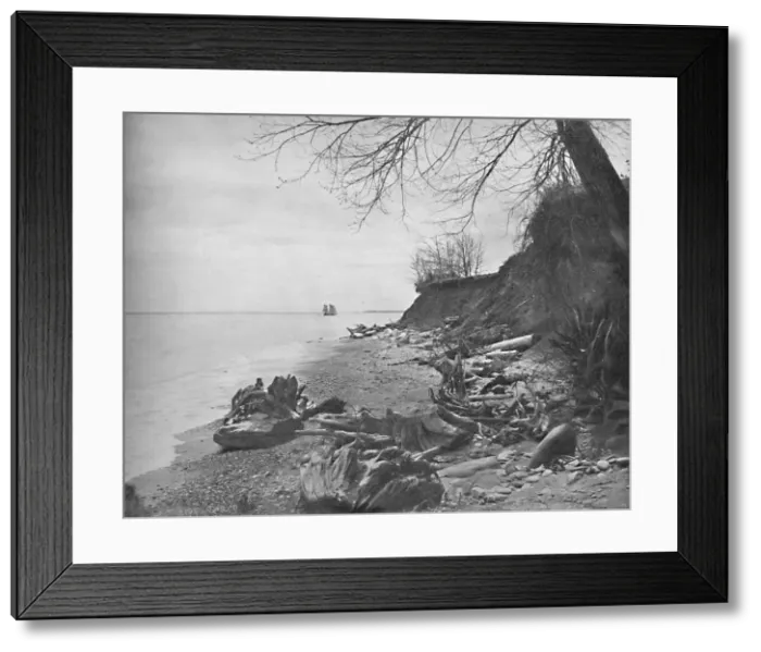Framed Print : Heading for the Shore, Lake Michigan, c1897. Creator: Unknown Framed Print : Heading for the Shore, Lake Michigan, c1897. Creator: Unknown