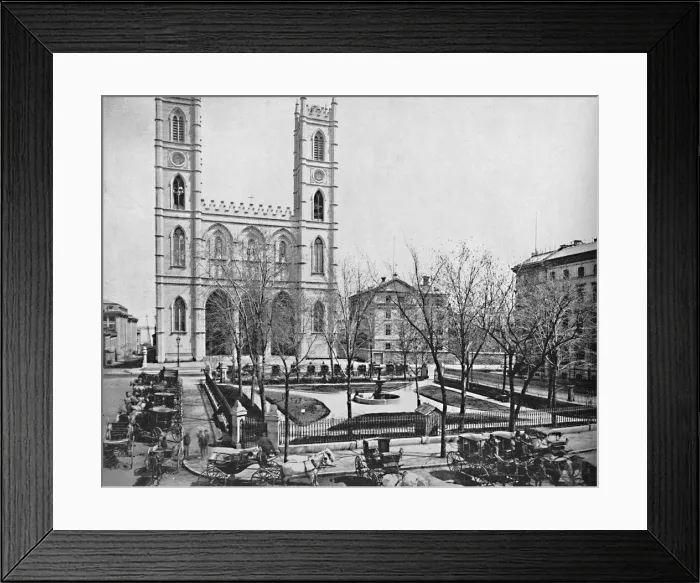 Framed Print : Place d Armes, Montreal, Canada, c1897. Creator: Unknown Framed Print : Place d Armes, Montreal, Canada, c1897. Creator: Unknown