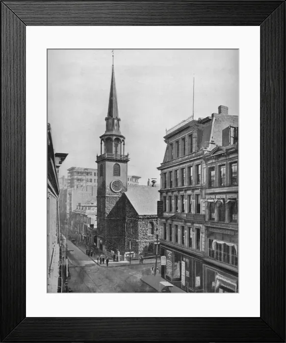 Framed Print : Old South Church, Boston, c1897. Creator: Unknown Framed Print : Old South Church, Boston, c1897. Creator: Unknown