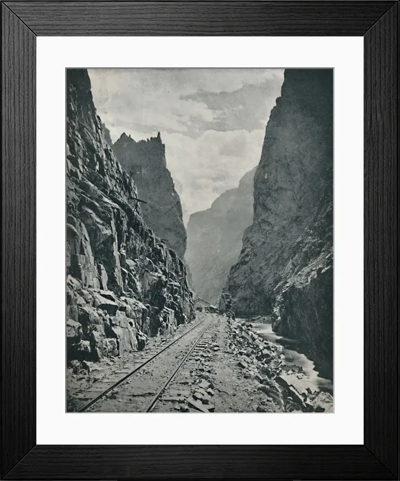 Framed Print : Royal Gorge of the Arkansas, c1897. Creator: Unknown