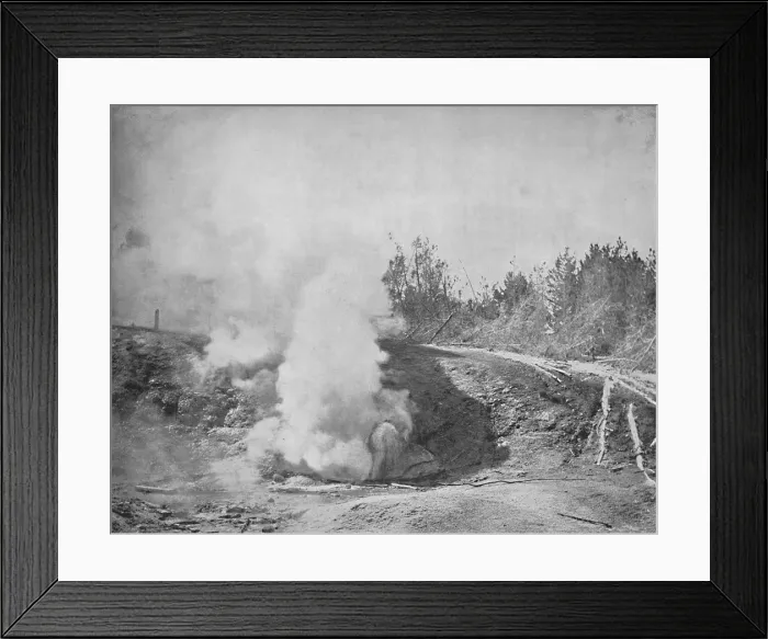 Framed Print : The Growler, Norris Geyser Basin, Yellowstone Park, c1897. Creator: Unknown Framed Print : The Growler, Norris Geyser Basin, Yellowstone Park, c1897. Creator: Unknown
