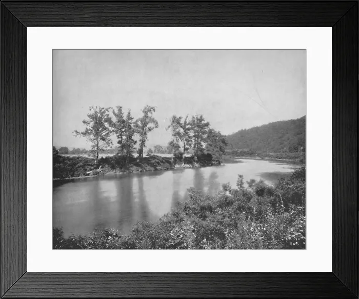 Framed Print : On the Conemaugh, near New Florence, c1897. Creator: Unknown Framed Print : On the Conemaugh, near New Florence, c1897. Creator: Unknown