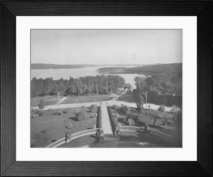 Framed Print : Lake Hopateong, New Jersey, c1897. Creator: Unknown Framed Print : Lake Hopateong, New Jersey, c1897. Creator: Unknown