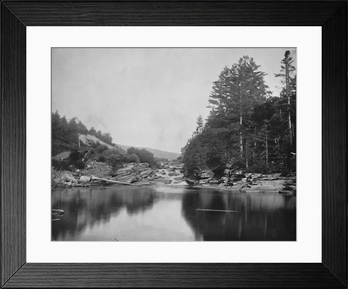 Framed Print : On the Ammonoosuc River, White Mountains, New Hampshire, c1897. Creator: Unknown Framed Print : On the Ammonoosuc River, White Mountains, New Hampshire, c1897. Creator: Unknown