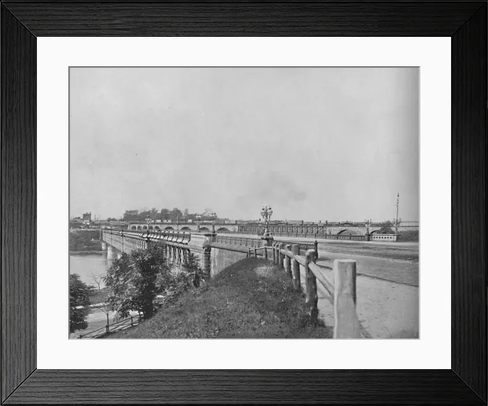 Framed Print : Girard Avenue Bridge, Philadelphia, c1897. Creator: Unknown Framed Print : Girard Avenue Bridge, Philadelphia, c1897. Creator: Unknown