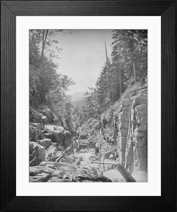 Framed Print : The Flume, Franconia (White) Mountains, N. H. c1897. Creator: Unknown Framed Print : The Flume, Franconia (White) Mountains, N. H. c1897. Creator: Unknown