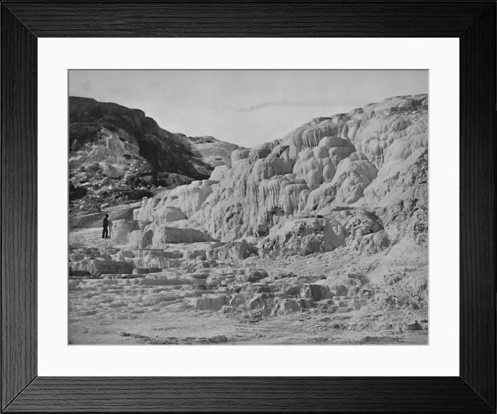 Framed Print : Minerva Terrace, Yellowstone Park, c1897. Creator: Unknown Framed Print : Minerva Terrace, Yellowstone Park, c1897. Creator: Unknown
