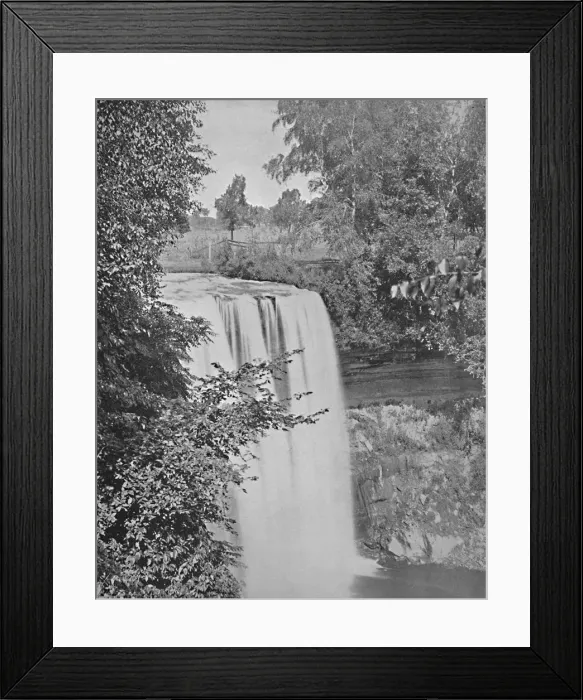 Framed Print : Minnehaha Falls, Minn. c1897. Creator: Unknown Framed Print : Minnehaha Falls, Minn. c1897. Creator: Unknown