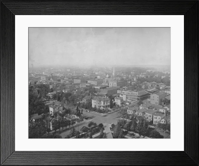 Framed Print : Sacramento, Cal. from the Dome of the Capitol, c1897. Creator: Unknown Framed Print : Sacramento, Cal. from the Dome of the Capitol, c1897. Creator: Unknown