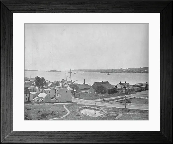 Framed Print : Halifax Harbor, Nova Scotia, near Dartmouth, c1897. Creator: Unknown Framed Print : Halifax Harbor, Nova Scotia, near Dartmouth, c1897. Creator: Unknown