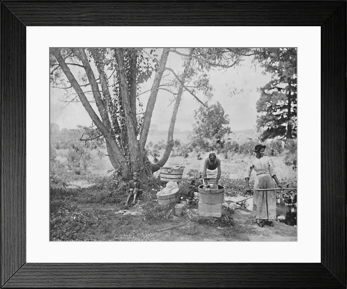 Framed Print : Washerwomen, El Paso, Texas, c1897. Creator: Unknown Framed Print : Washerwomen, El Paso, Texas, c1897. Creator: Unknown