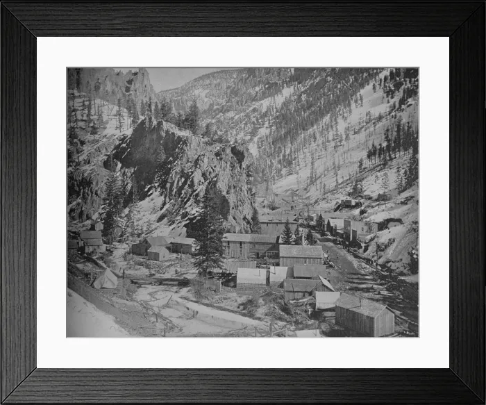Framed Print : Mining Camp, Nevada, c1897. Creator: Unknown Framed Print : Mining Camp, Nevada, c1897. Creator: Unknown