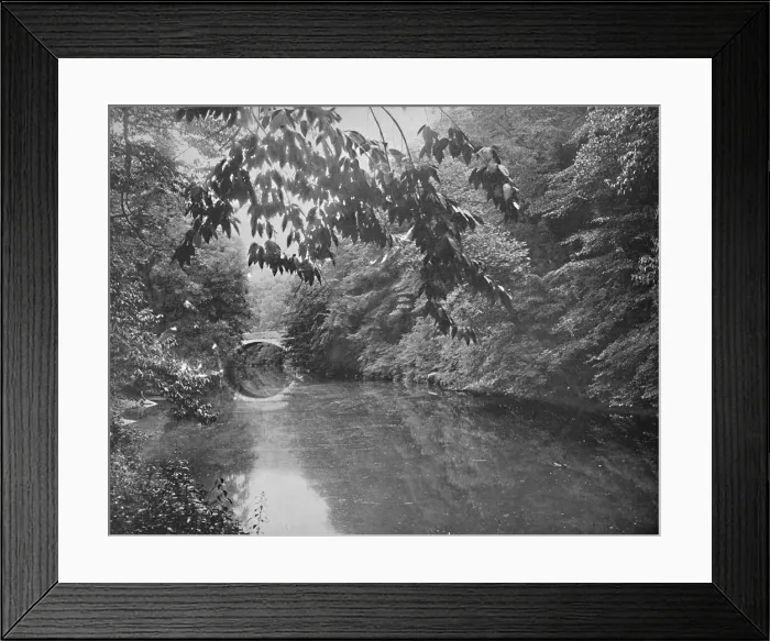 Framed Print : On Wissahickon Creek, Fairmount Park, Philadelphia, c1897. Creator: Unknown Framed Print : On Wissahickon Creek, Fairmount Park, Philadelphia, c1897. Creator: Unknown