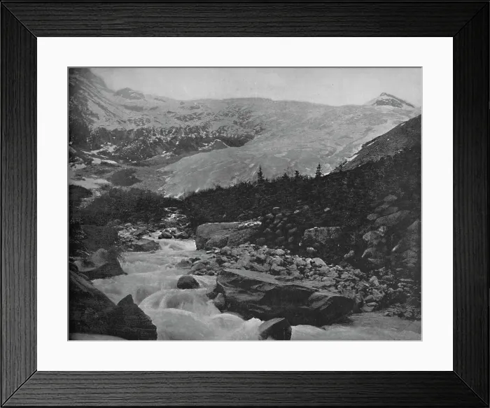 Framed Print : Great Glacier, Selkirk Mountains, Canada, c1897. Creator: Unknown Framed Print : Great Glacier, Selkirk Mountains, Canada, c1897. Creator: Unknown