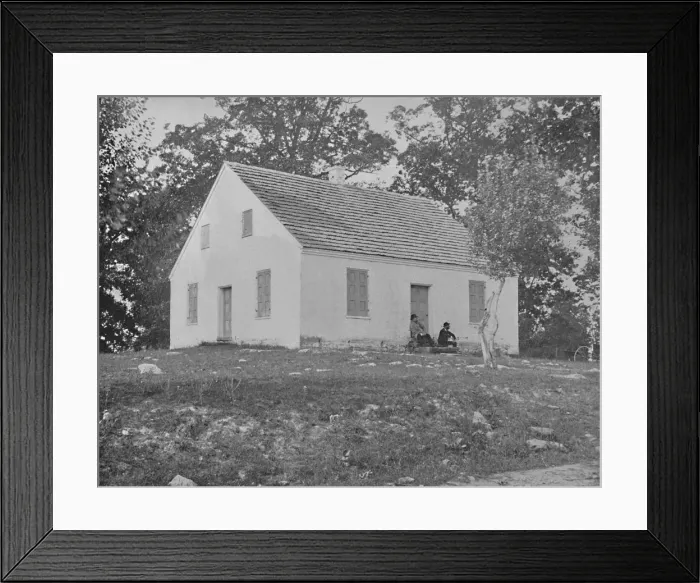 Framed Print : Old Dunkards Church, Antietam, Maryland, c1897. Creator: Unknown Framed Print : Old Dunkards Church, Antietam, Maryland, c1897. Creator: Unknown