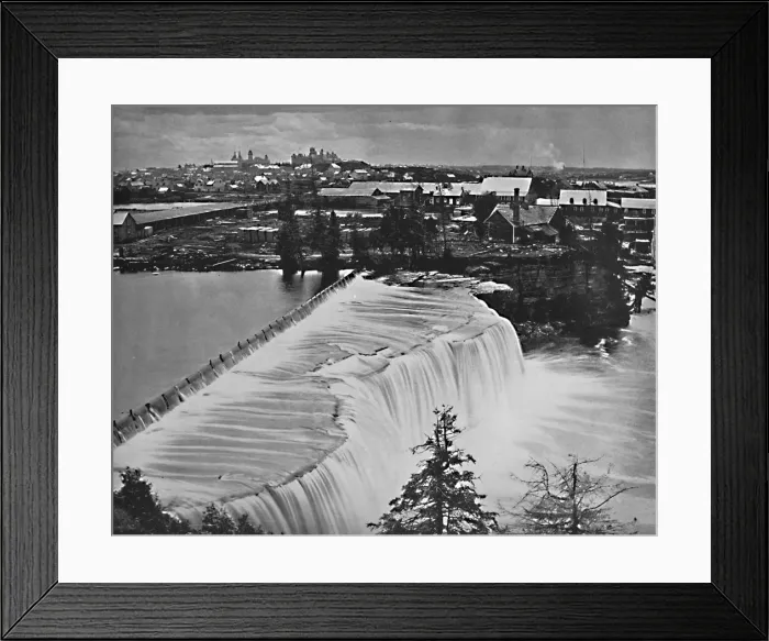 Framed Print : Ottawa, Canada, from Rideau Falls, c1897. Creator: Unknown Framed Print : Ottawa, Canada, from Rideau Falls, c1897. Creator: Unknown