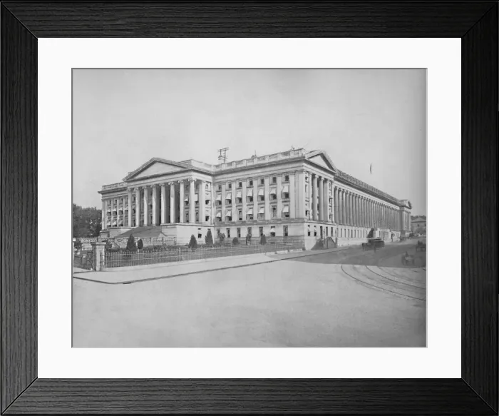 Framed Print : Treasury Building, Washington, D. C. c1897. Creator: Unknown Framed Print : Treasury Building, Washington, D. C. c1897. Creator: Unknown