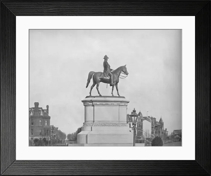 Framed Print : Winfield Scott Statue, Washington, D. C. c1897. Creator: Unknown Framed Print : Winfield Scott Statue, Washington, D. C. c1897. Creator: Unknown