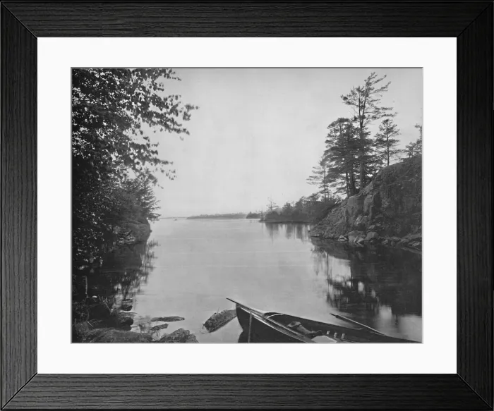 Framed Print : Among the Thousand Islands of the St. Lawrence, c1897. Creator: Unknown Framed Print : Among the Thousand Islands of the St. Lawrence, c1897. Creator: Unknown