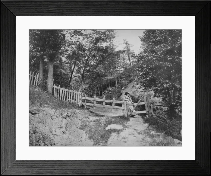 Framed Print : In the Berkshire Hills, Massachusetts, c1897. Creator: Unknown Framed Print : In the Berkshire Hills, Massachusetts, c1897. Creator: Unknown