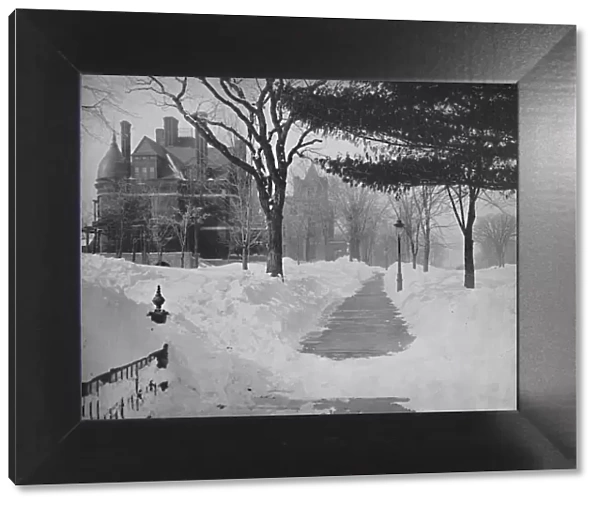Summit Avenue in Winter, St. Paul, Minnesota, c1897. Creator: Unknown
