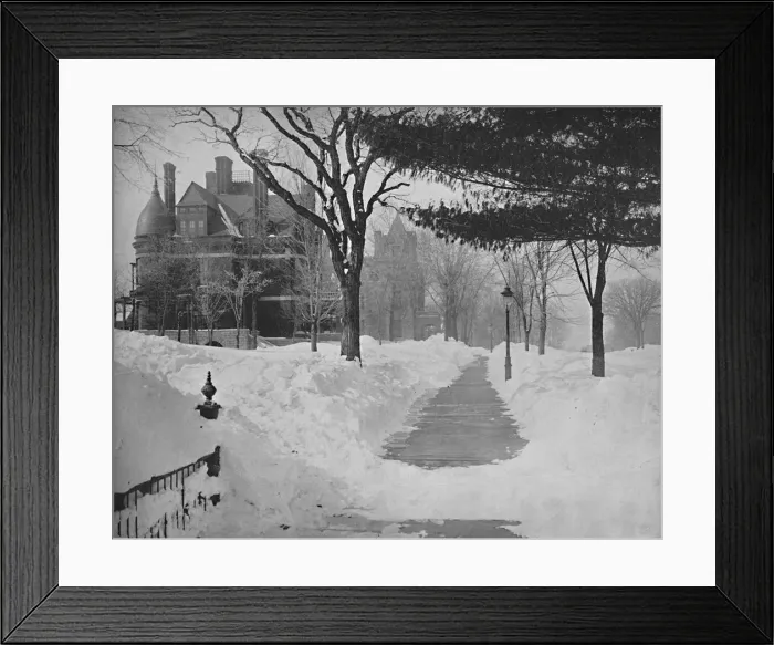 Framed Print : Summit Avenue in Winter, St. Paul, Minnesota, c1897. Creator: Unknown Framed Print : Summit Avenue in Winter, St. Paul, Minnesota, c1897. Creator: Unknown