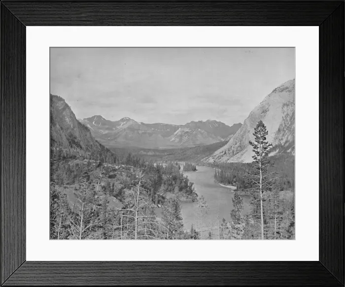 Framed Print : Valley of the Bow River, Alberta, Canada, c1897. Creator: Unknown Framed Print : Valley of the Bow River, Alberta, Canada, c1897. Creator: Unknown