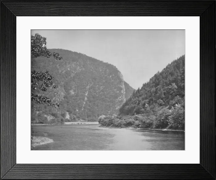 Framed Print : Delaware Water Gap, Monroe County, Penn, c1897. Creator: Unknown Framed Print : Delaware Water Gap, Monroe County, Penn, c1897. Creator: Unknown