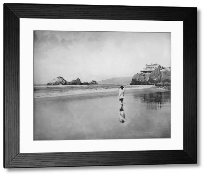 Framed Print : Cliff House and Seal Rocks, San Francisco, c1897. Creator: Unknown Framed Print : Cliff House and Seal Rocks, San Francisco, c1897. Creator: Unknown
