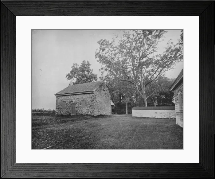 Framed Print : Quaker Meeting House, Battlefield of Princeton, New Jersey, c1897. Creator: Unknown Framed Print : Quaker Meeting House, Battlefield of Princeton, New Jersey, c1897. Creator: Unknown