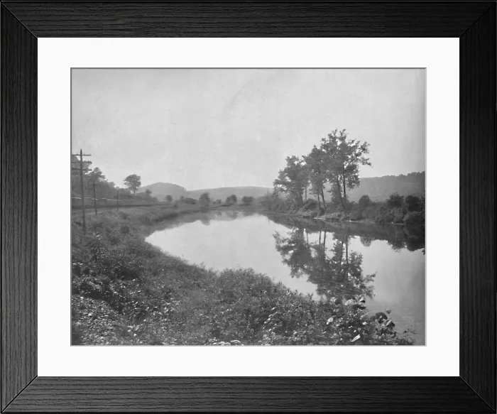 Framed Print : La Colle (looking west), Pennsylvania Railroad, c1897. Creator: Unknown Framed Print : La Colle (looking west), Pennsylvania Railroad, c1897. Creator: Unknown