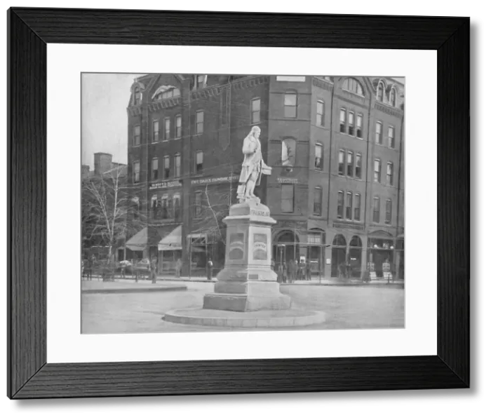 Framed Print : Franklin Statue, Washington, D. C. c1897. Creator: Unknown Framed Print : Franklin Statue, Washington, D. C. c1897. Creator: Unknown