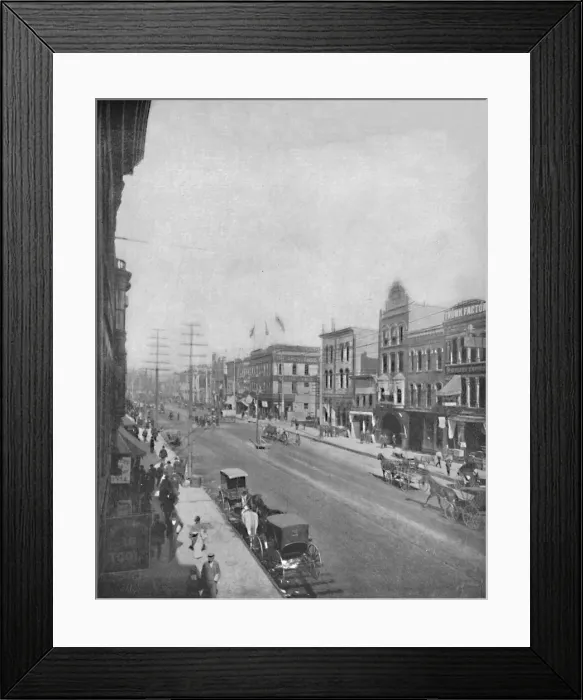 Framed Print : Washington Avenue, Minneapolis, Minnesota, c1897. Creator: Unknown Framed Print : Washington Avenue, Minneapolis, Minnesota, c1897. Creator: Unknown