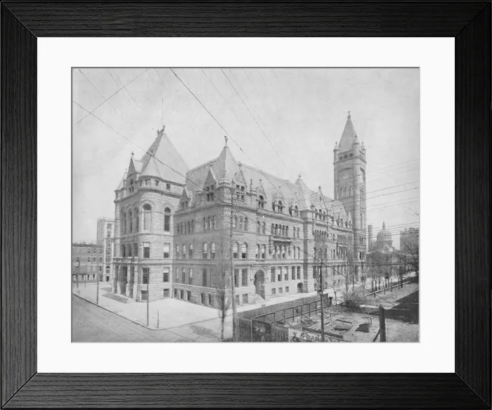 Framed Print : New City Hall, Cincinnati, Ohio, c1897. Creator: Unknown Framed Print : New City Hall, Cincinnati, Ohio, c1897. Creator: Unknown