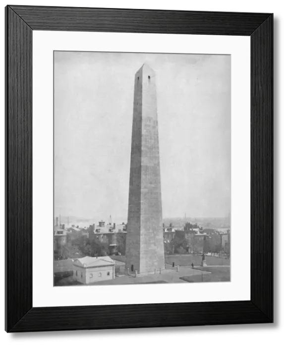 Framed Print : Bunker Hill Monument, Charlestown, Massachusetts, c1897. Creator: Unknown Framed Print : Bunker Hill Monument, Charlestown, Massachusetts, c1897. Creator: Unknown