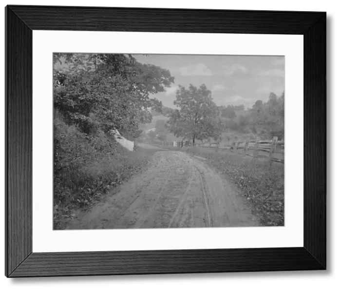 Framed Print : Road Alongside the Brandywine, Pennsylvania, c1897. Creator: Unknown Framed Print : Road Alongside the Brandywine, Pennsylvania, c1897. Creator: Unknown