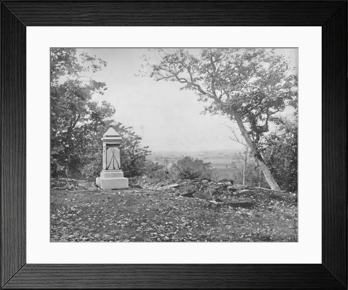 Framed Print : View from Culps Hill, Gettysburg, Pennsylvania, c1897. Creator: Unknown Framed Print : View from Culps Hill, Gettysburg, Pennsylvania, c1897. Creator: Unknown