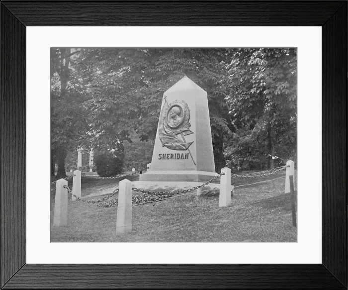 Framed Print : Sheridans Tomb, National Cemetery, Washington, D. C. c1897. Creator: Unknown Framed Print : Sheridans Tomb, National Cemetery, Washington, D. C. c1897. Creator: Unknown