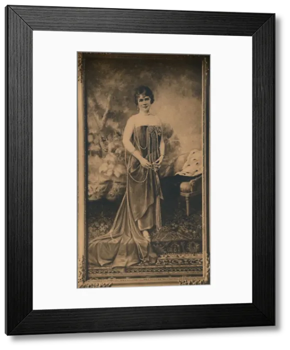 Framed Print : Portrait of a woman at the Cuban Embassy in Brussels, Belgium, 1927. Creator: Unknown Framed Print : Portrait of a woman at the Cuban Embassy in Brussels, Belgium, 1927. Creator: Unknown