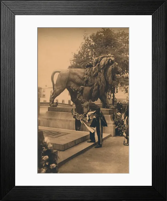 Framed Print : The Cuban Minister lays a wreath in homage to the Unknown Belgian Soldier, Brussels, Belgium, 1927 Framed Print : The Cuban Minister lays a wreath in homage to the Unknown Belgian Soldier, Brussels, Belgium, 1927