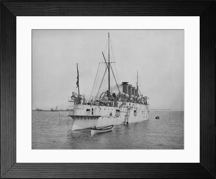 Framed Print : The Protected Cruiser Columbia. c1897. Creator: Unknown Framed Print : The Protected Cruiser Columbia. c1897. Creator: Unknown