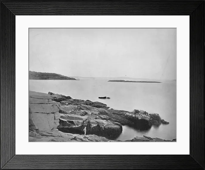 Framed Print : Along the Coast, Bar Harbor, Maine, c1897. Creator: Unknown Framed Print : Along the Coast, Bar Harbor, Maine, c1897. Creator: Unknown