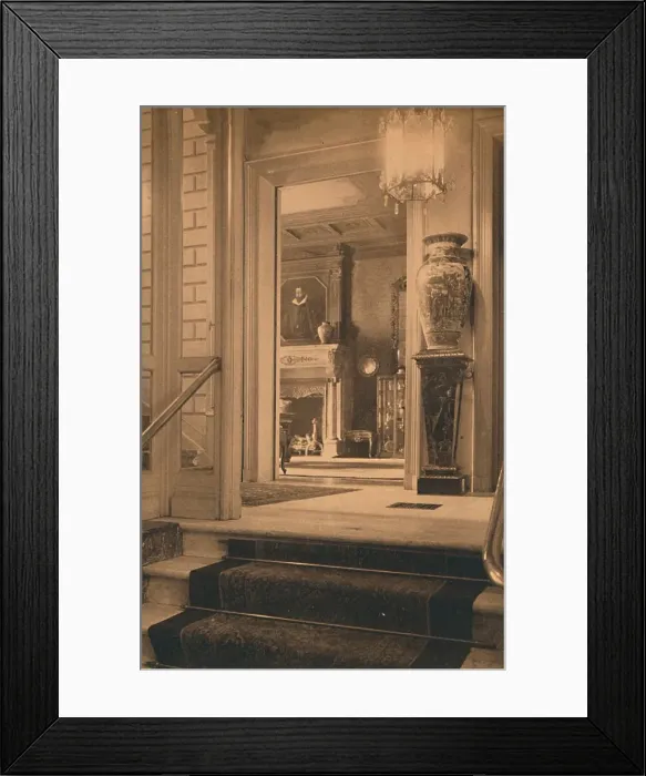 Framed Print : Entrance to the foyer of the Cuban Embassy in Brussels, Belgium, 1927. Creator: Unknown Framed Print : Entrance to the foyer of the Cuban Embassy in Brussels, Belgium, 1927. Creator: Unknown